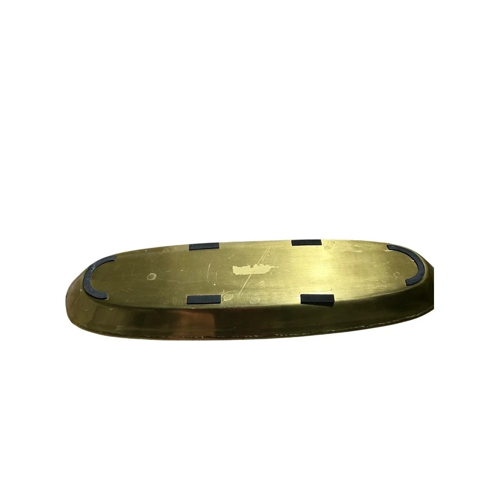 Oval Brass Tray Gold Tone Serving Tray Coffee Table Decor Catchall 20